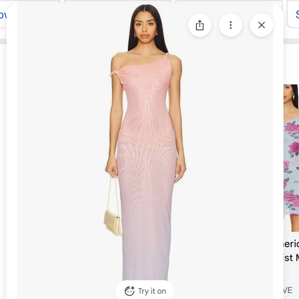 Good American Blush One-Shoulder Dress
